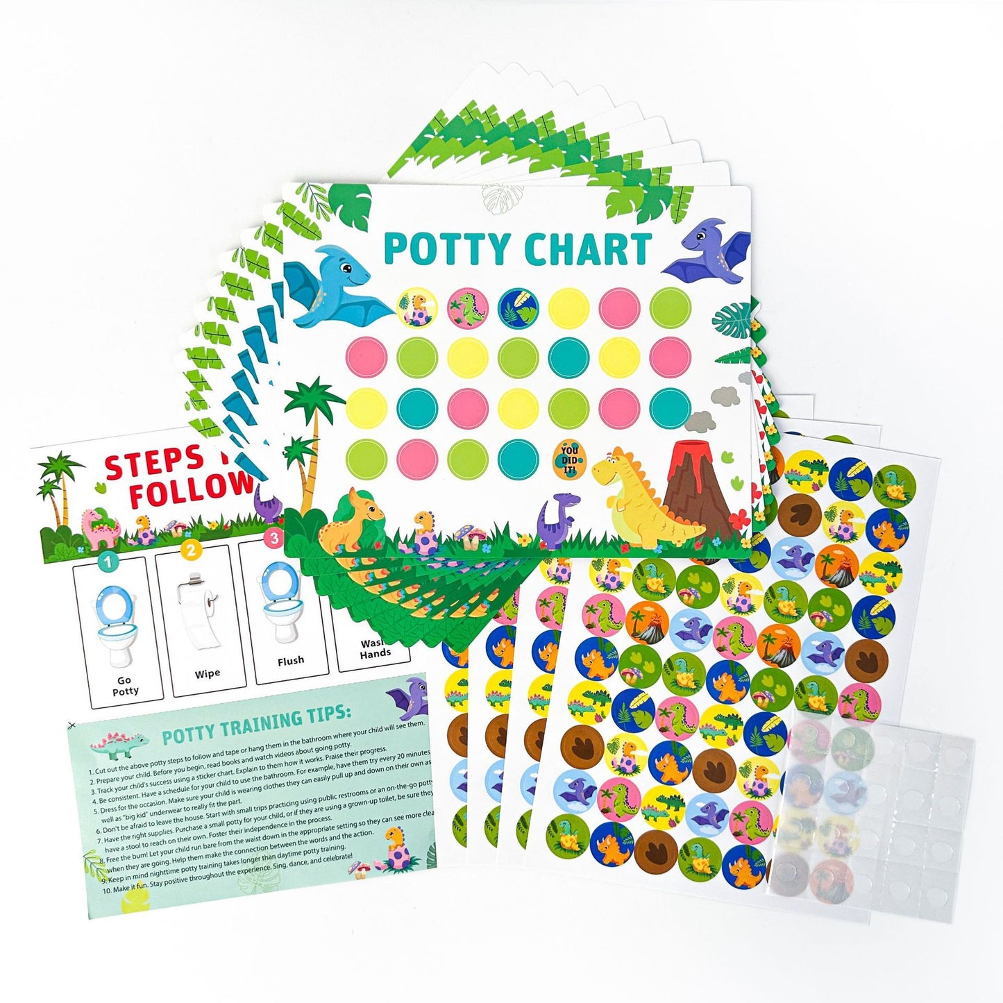 Children Toilet Training Reward Sticker Chart Boy Stationery Decor