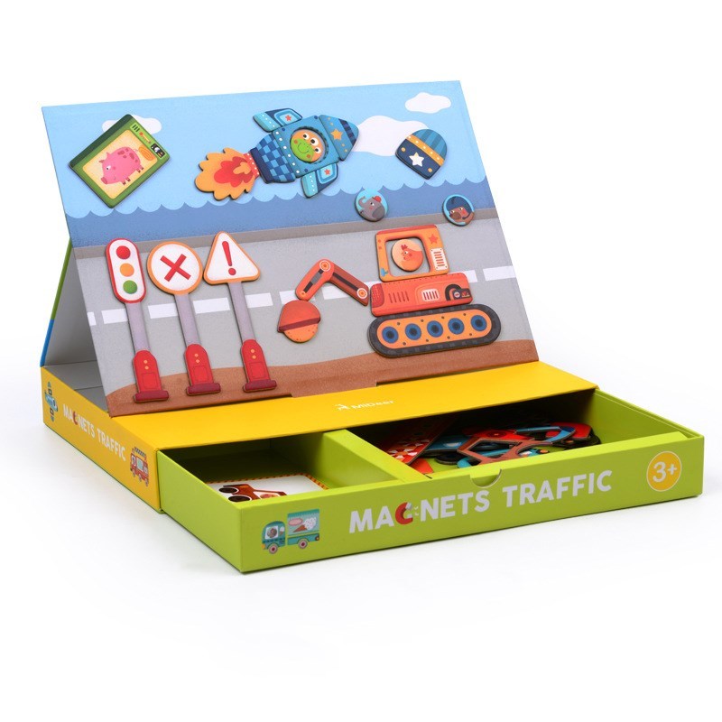 Educational cartoon paper jigsaw puzzle