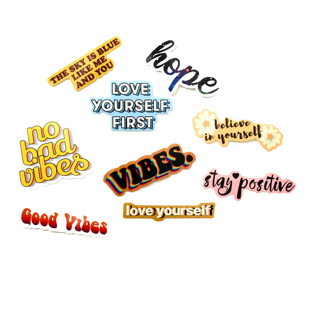 40 Inspirational English Graffiti Stickers Stationery Decor