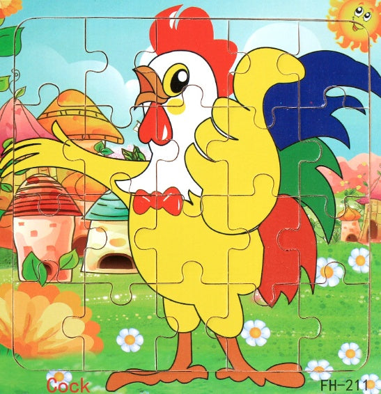 Educational Wooden jigsaw puzzle toy