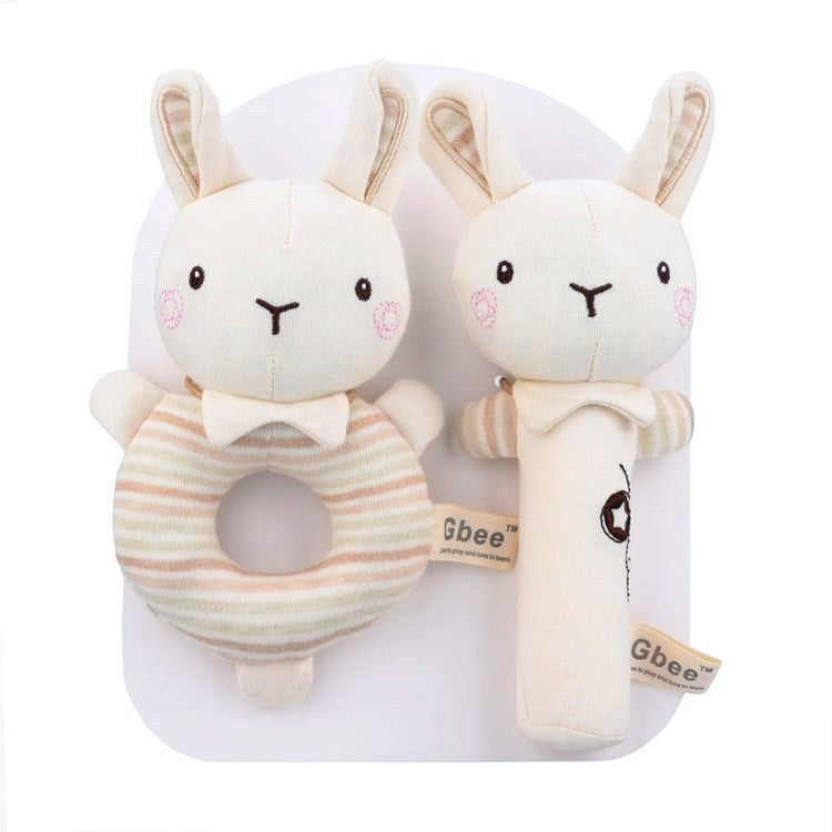 Baby Rattle Plush Early Education Animal Toy Playmate