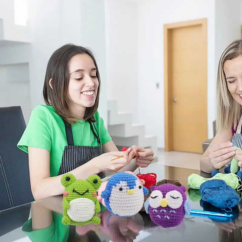 Beginner Yarn Crochet Kit Crafts and Threads for Kids