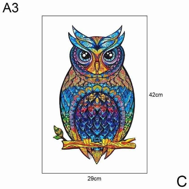 Educational Puzzle Fox Wooden Jigsaw