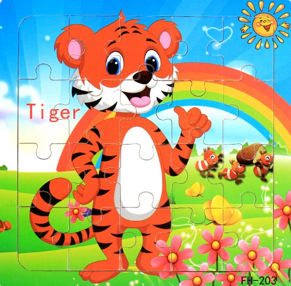 Educational Wooden jigsaw puzzle toy