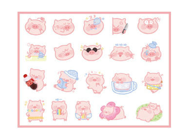 Cute Handbook Stickers Photo Album Diary Decoration Stationery