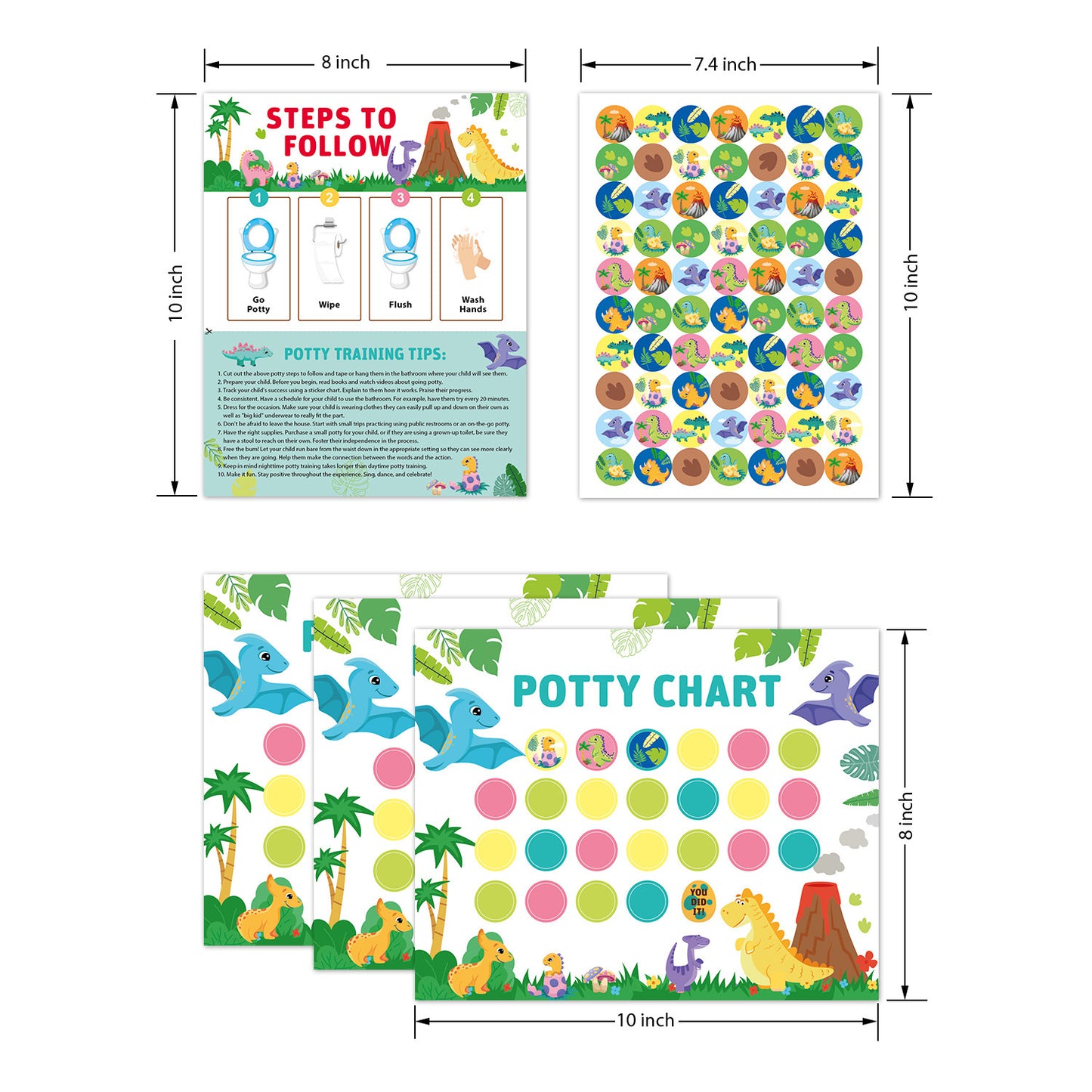 Children Toilet Training Reward Sticker Chart Boy Stationery Decor