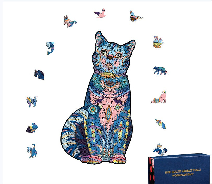 Educational Halloween Christmas Owl Alien Wooden Jigsaw Puzzle