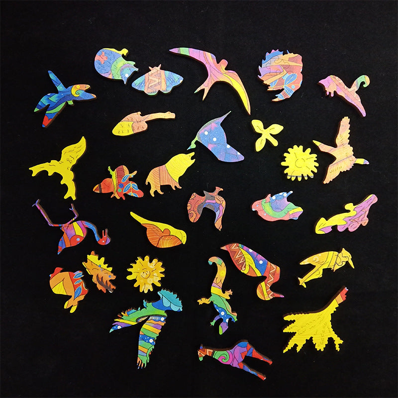 Educational Puzzle Fox Wooden Jigsaw