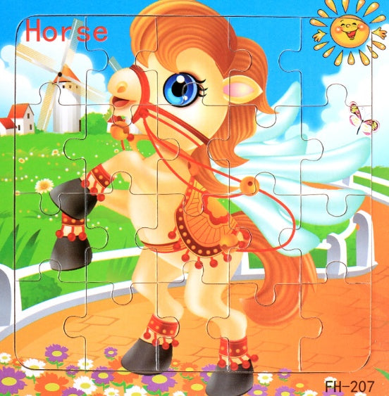 Educational Wooden jigsaw puzzle toy