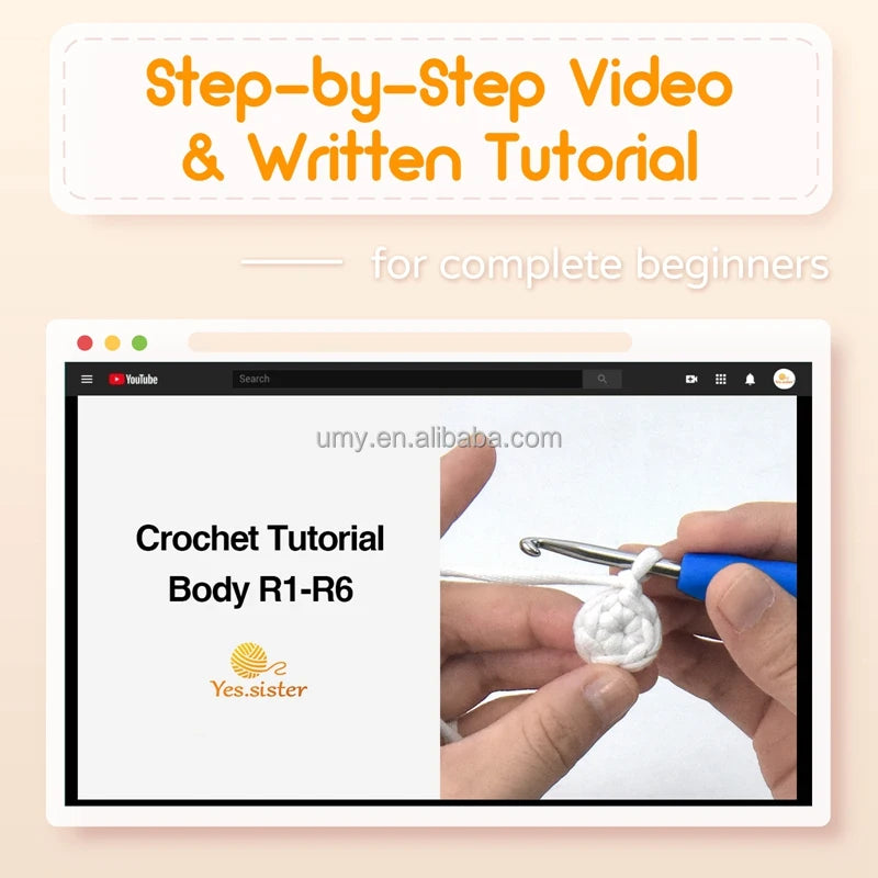 Crochet Starter Craft Kit Threads for Kids