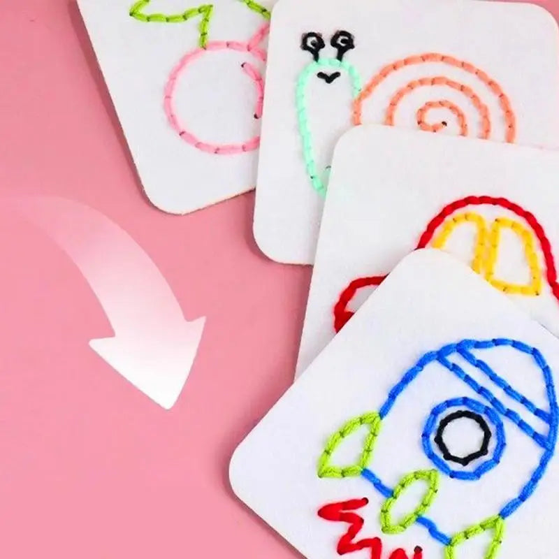 Kids Sewing Set Craft Threads
