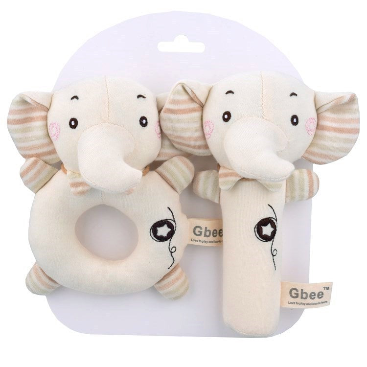 Baby Rattle Plush Early Education Animal Toy Playmate