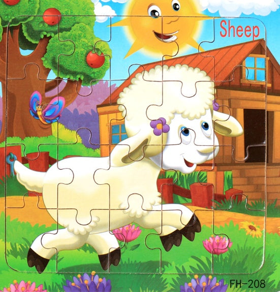 Educational Wooden jigsaw puzzle toy