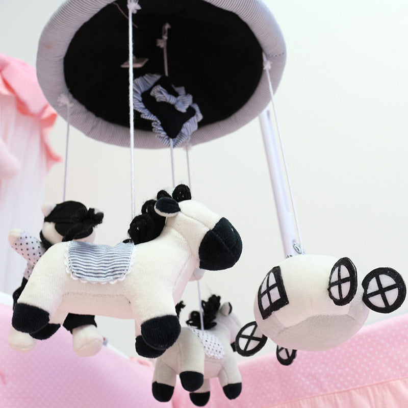 Baby bed plush rotating rattle toy Playmates