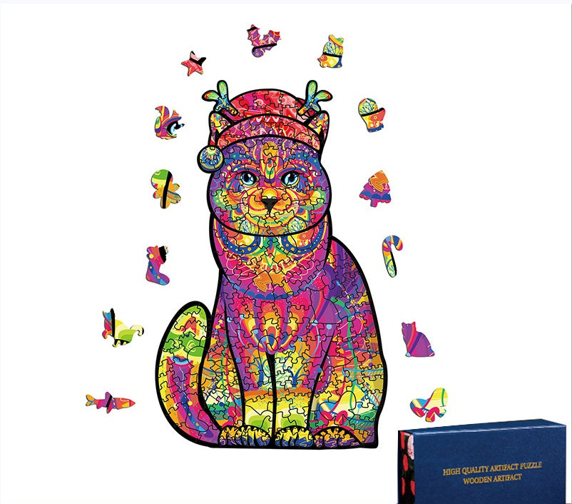 Educational Halloween Christmas Owl Alien Wooden Jigsaw Puzzle