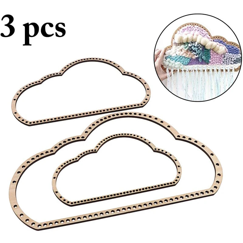 3Pcs/Set Wooden Knitting Loom Craft Magic Threads
