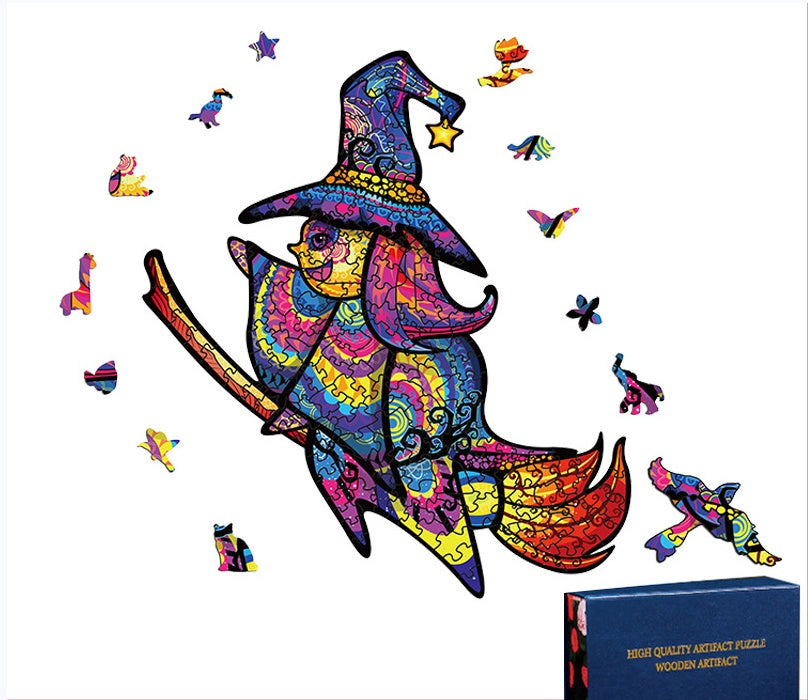Educational Halloween Christmas Owl Alien Wooden Jigsaw Puzzle