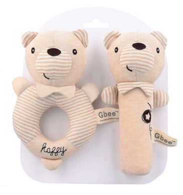 Baby Rattle Plush Early Education Animal Toy Playmate