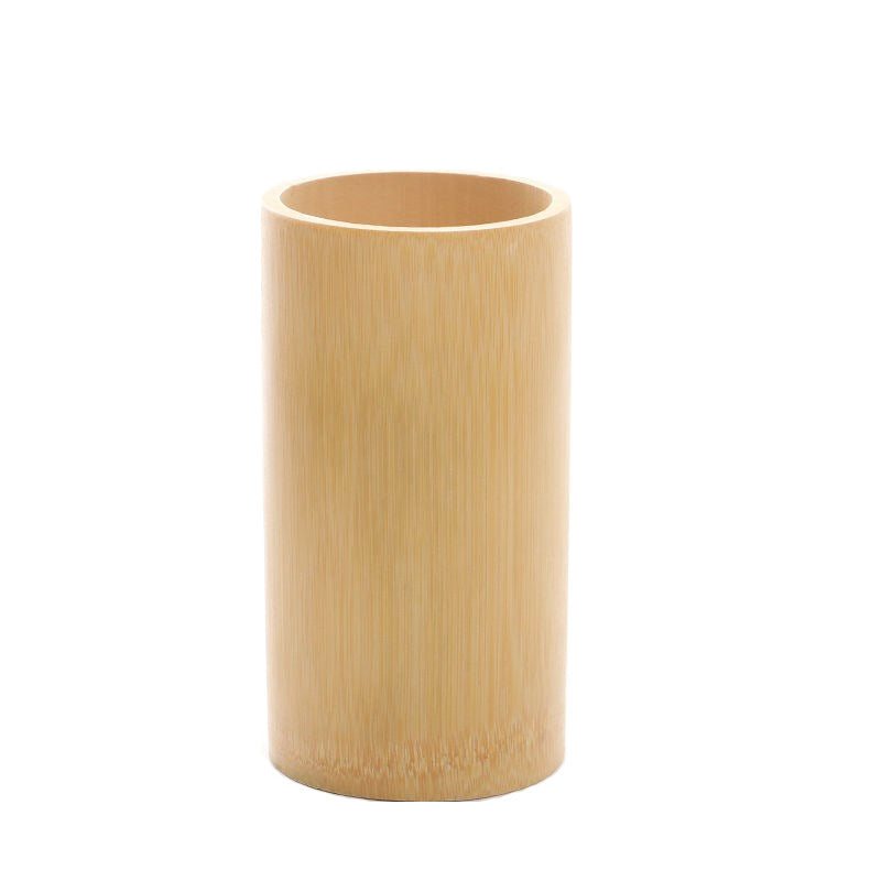 Bamboo pen holder stationery in order