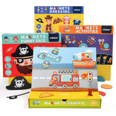 Educational cartoon paper jigsaw puzzle