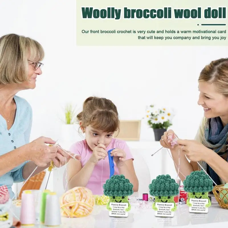 Handmade Craft Crochet Broccoli Threads for Kids