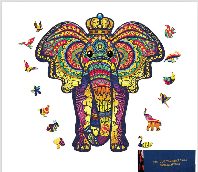 Educational Halloween Christmas Owl Alien Wooden Jigsaw Puzzle