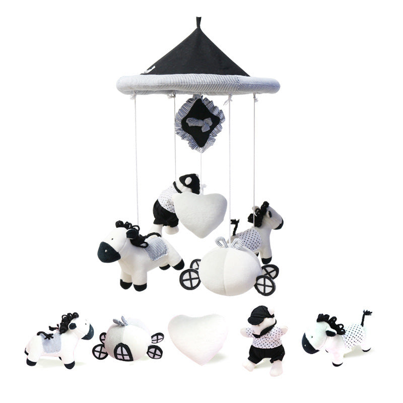 Baby bed plush rotating rattle toy Playmates