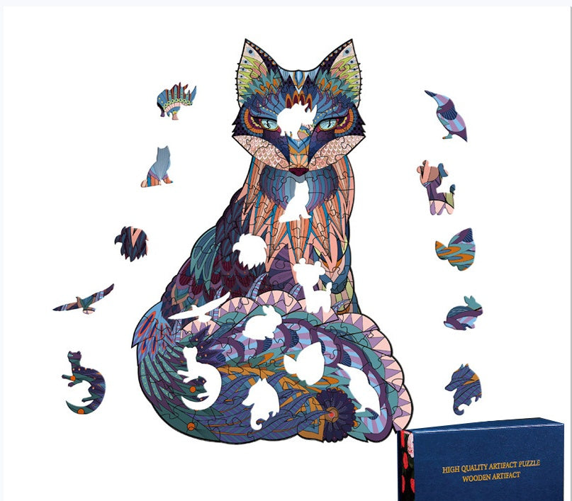 Educational Halloween Christmas Owl Alien Wooden Jigsaw Puzzle