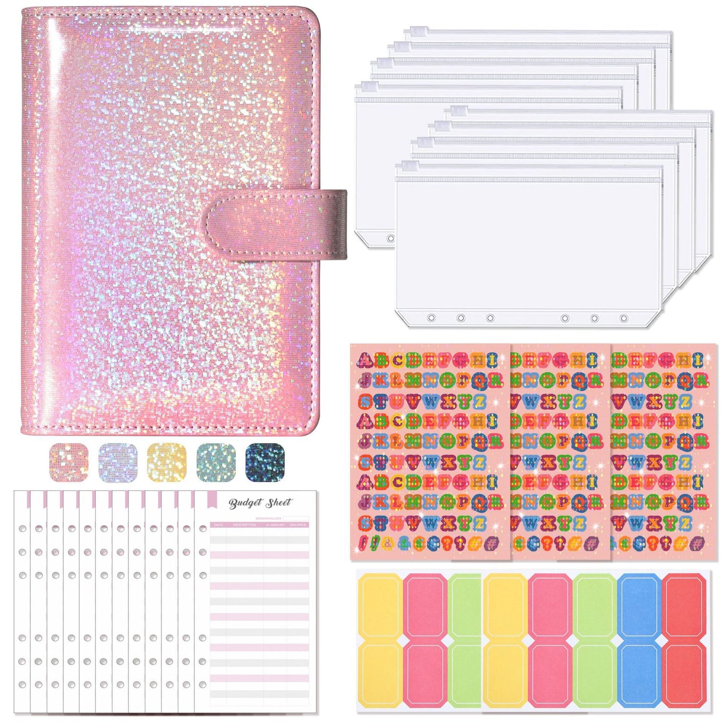 Creative Journal A6 Clip Notebook Journal Book Stationery Pages