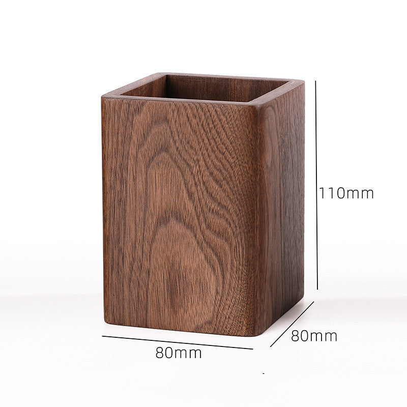 Bamboo pen holder stationery in order