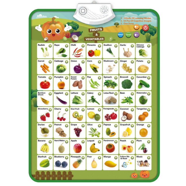 Home Fashion Early Education Electronic Wall Chart Stationery Displays