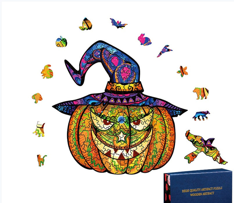 Educational Halloween Christmas Owl Alien Wooden Jigsaw Puzzle
