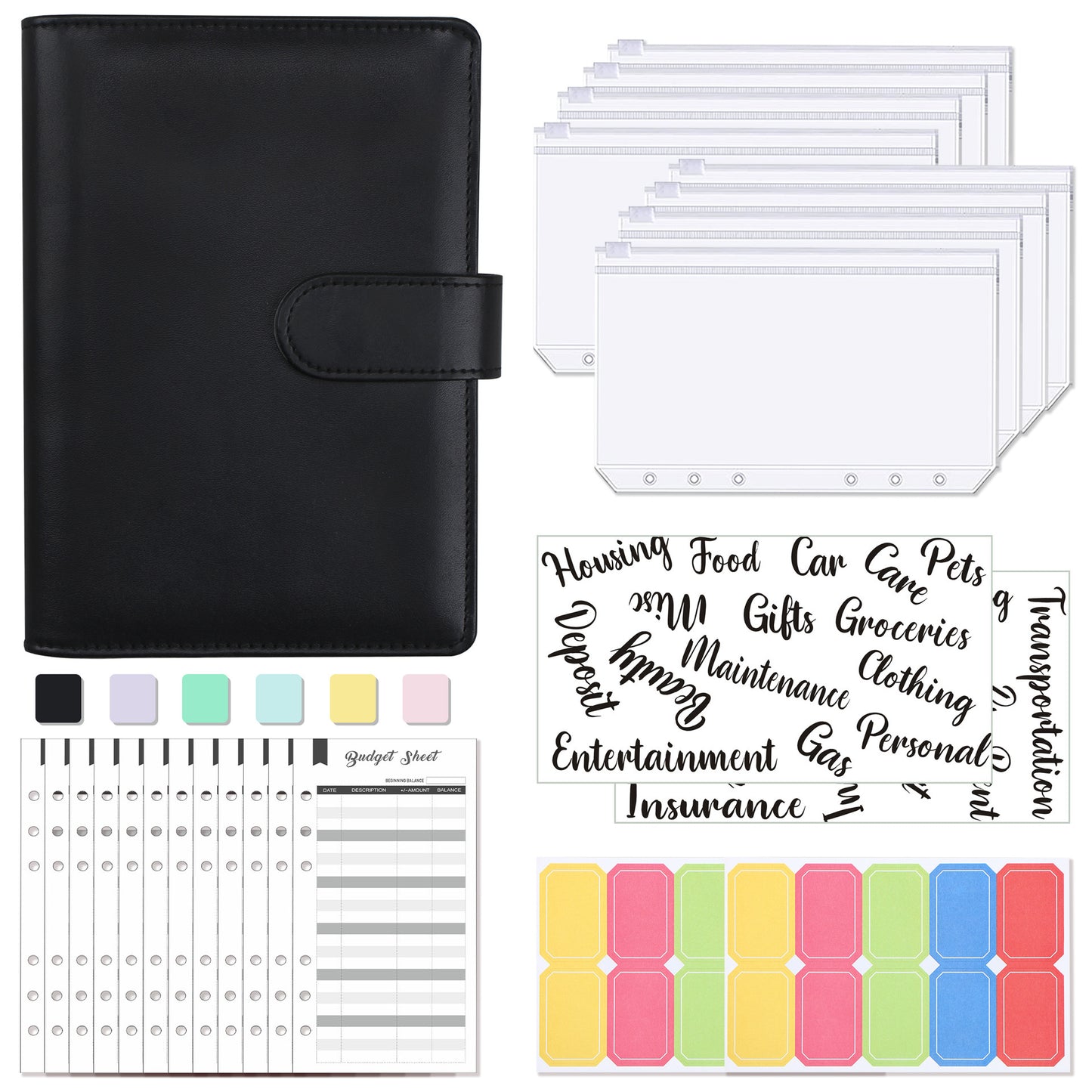 Creative Journal A6 Clip Notebook Journal Book Stationery Pages