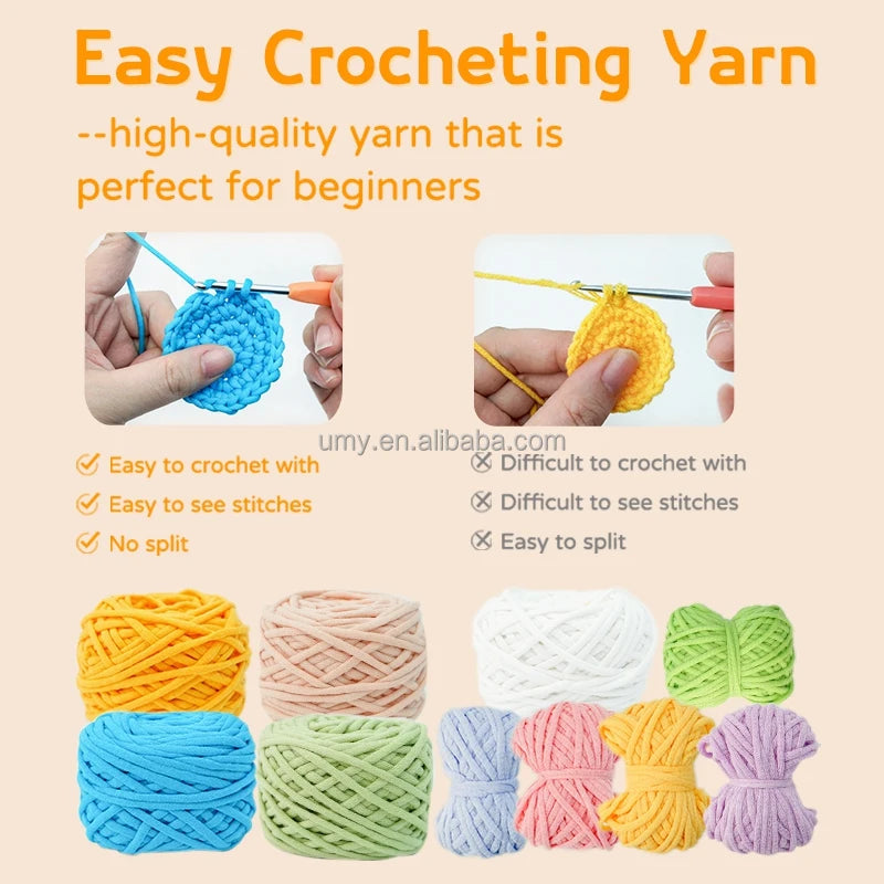 Crochet Starter Craft Kit Threads for Kids