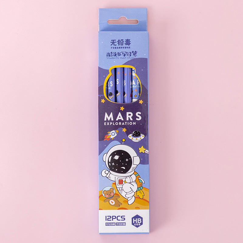 Writing Drawing Pencil With Eraser Stationery Essentials