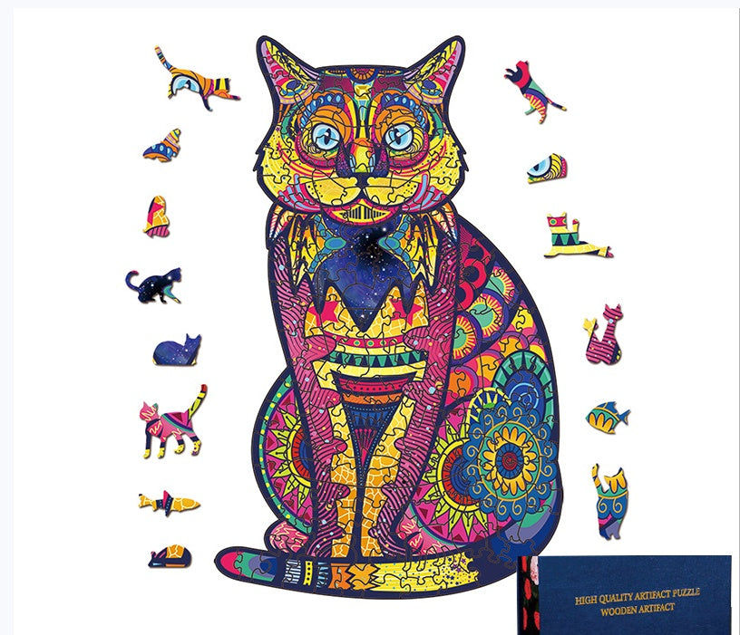 Educational Halloween Christmas Owl Alien Wooden Jigsaw Puzzle