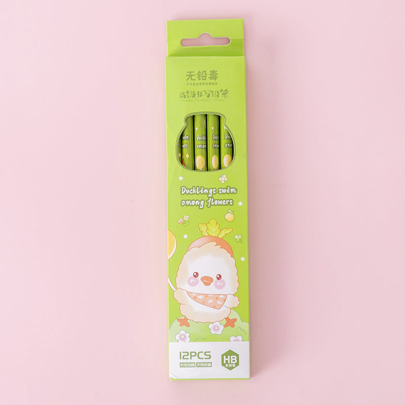Writing Drawing Pencil With Eraser Stationery Essentials