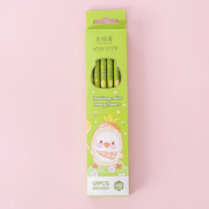 Writing Drawing Pencil With Eraser Stationery Essentials