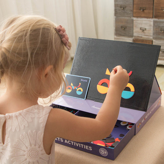 Educational cartoon paper jigsaw puzzle