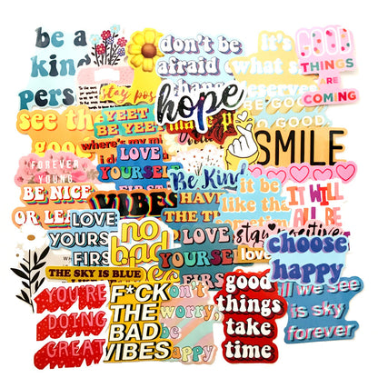 40 Inspirational English Graffiti Stickers Stationery Decor