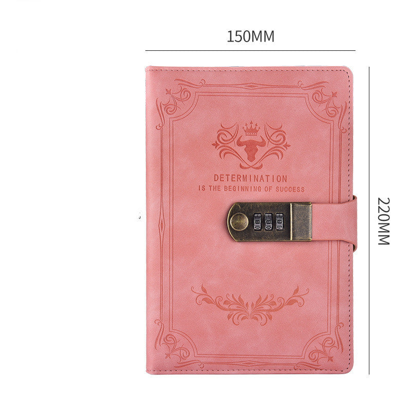 A5 Retro Codebook Journal With Lock Stationery Pages