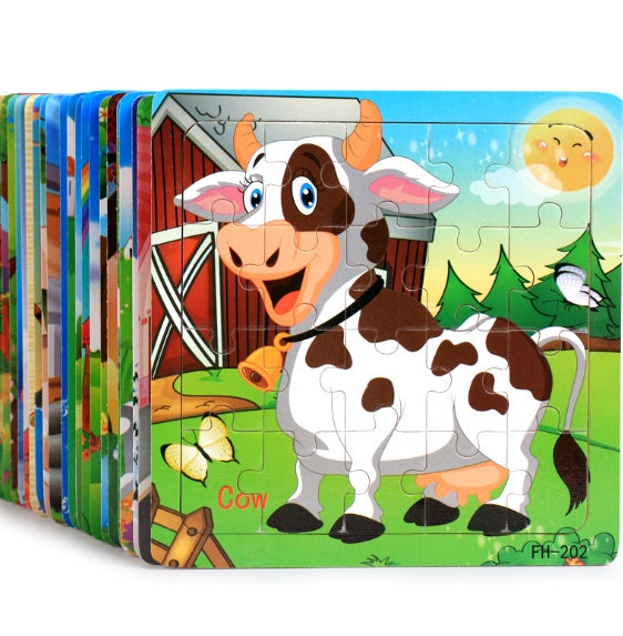 Educational Wooden jigsaw puzzle toy