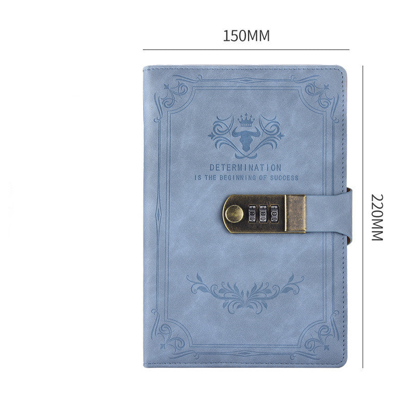 A5 Retro Codebook Journal With Lock Stationery Pages
