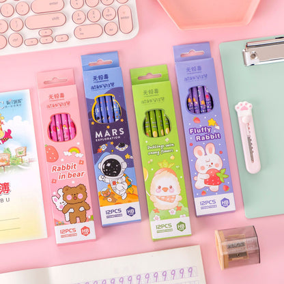 Writing Drawing Pencil With Eraser Stationery Essentials