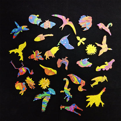 Educational Puzzle Fox Wooden Jigsaw