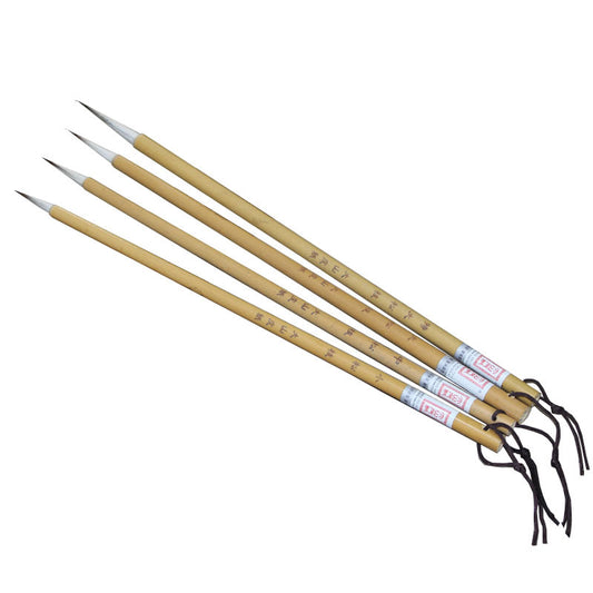 Writing Brush Lower Case Thin Gold Body Wolf Wool Hook Stationery Essentials