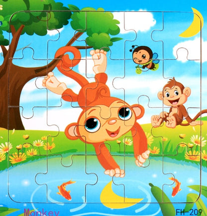 Educational Wooden jigsaw puzzle toy