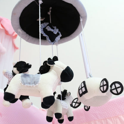 Baby bed plush rotating rattle toy Playmates