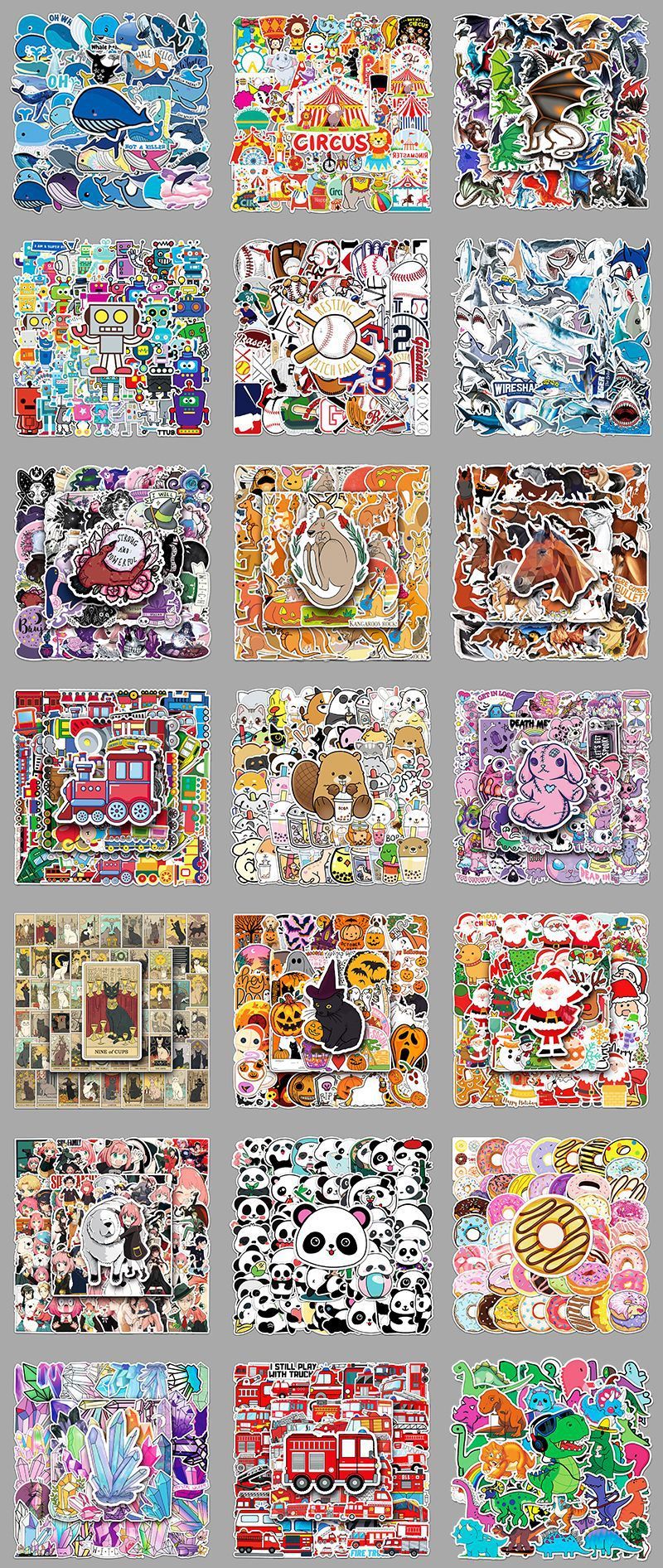 50 Mental Health Graffiti Cross-border Stickers Stationery Decor