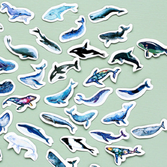 Box-packed Stickers Whale Tent Sticker Decorative Sealing Stickers Stationery